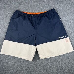 Nautica Vintage Competition 2K Men's XXL Swim Trunks Shorts 90s Y2K Retro
